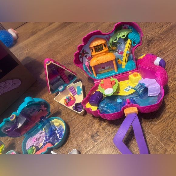 Polly pocket mega lot ice cream, flamingo, otter, birthday cake & puppy star - Picture 8 of 12